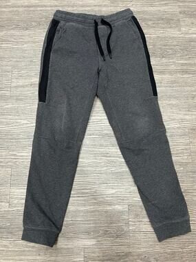 Lululemon Men's Gray Black Joggers Sweatpants Zip Pockets Size Medium M Athletic